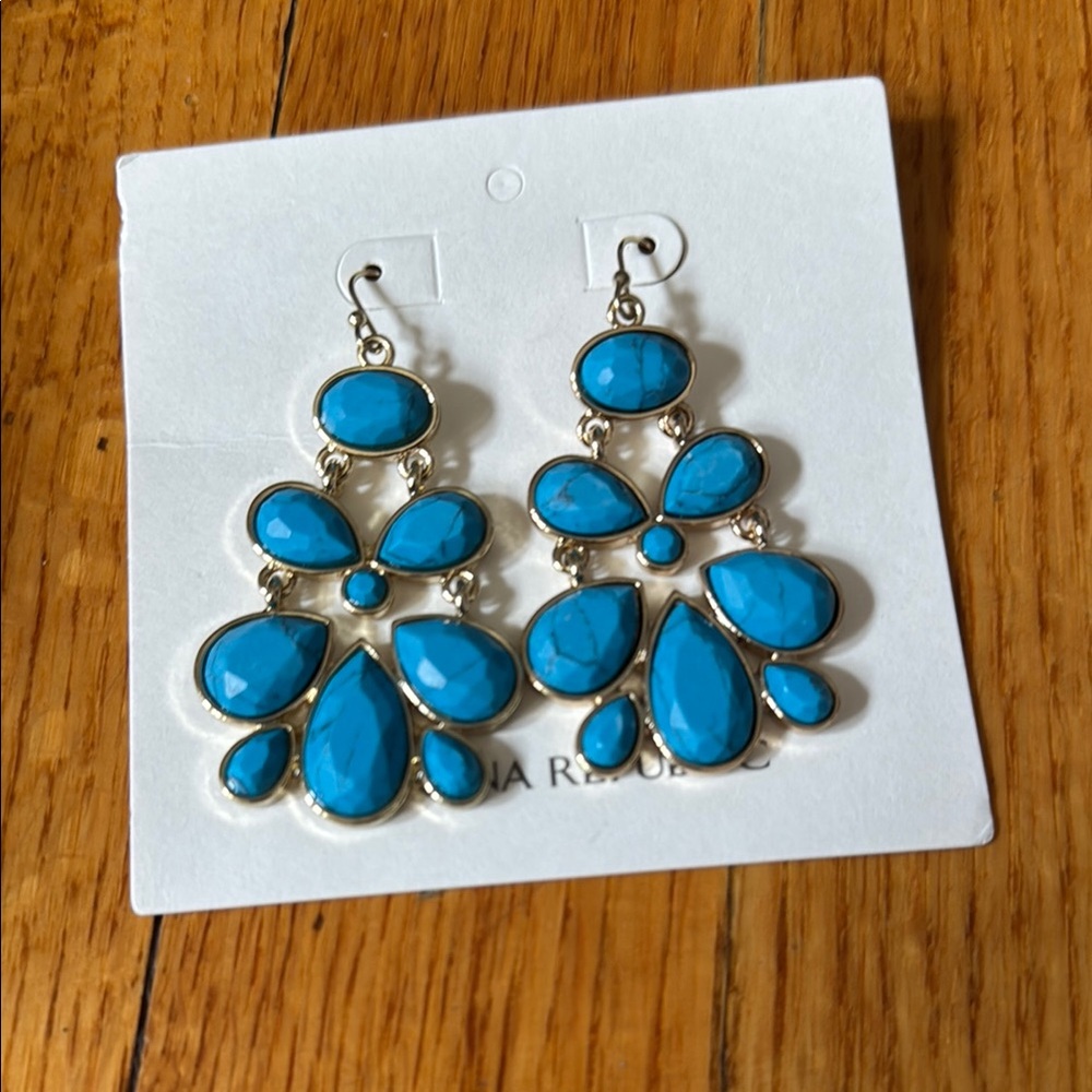 Banana Republic Blue Chandelier Earrings